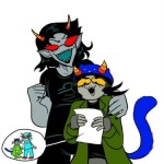  2021 arm_around_shoulder cat_hat fullres illustrating nepeta_leijon obscenicon scratch_and_sniff shipping starter_outfit terezi_pyrope word_balloon 