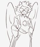  2018 davepetasprite^2 dopingues fullres grayscale sketch solo sprite starter_outfit 