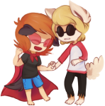  animalstuck arbooni coolkids dave_strider holding_hands redrom shipping terezi_pyrope 