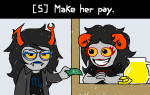  2026 aradia_megido beverage eureka_lemon frigiddoctoratus fullres jaggy_lines punstuck scribble_mode starter_outfit text vriska_serket 