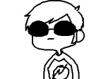  animated artist_needed dave_strider lineart solo source_needed 