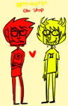  andouilles applebees arms_crossed dave_strider heart limited_palette redrom shipping sollux_captor 