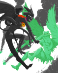  2010 crossover epic fullres harlequin_uniform jack_noir jackspers_noirlecrow jaggy_lines jolyfis midair problem_sleuth problem_sleuth_(adventure) regisword sepulchritude sovereign_slayer spade strife tectrixcalibur transparent 