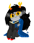  2013 animated book fullres mindfang's_journal pir8_coat pixel sitting solo transparent veri vriska_serket 