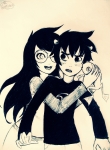  blush frogs grayscale jade_harley karkat_vantas kats_and_dogs melspontaneus redrom shipping starter_outfit 