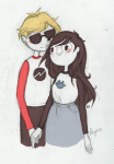  blush dave_strider holding_hands jade_harley kyrie red_baseball_tee shipping spacetime starter_outfit 