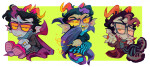  2024 art_dump chibi eridan_ampora fullres sitting smiling_eridan solo stars starter_outfit stupid.dog wand 