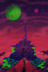  2012 alternia ancestors back_angle city clouds expatriate_darkleer fullres green_moon monosketch night pink_moon stars starter_outfit the_disciple 