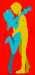  dancestors gilbirdo hug latula_pyrope limited_palette mituna_captor profile radrom redrom shipping silhouette 
