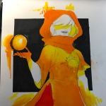  2017 cueball fullres_export_attempted godtier light_aspect monochrome rainbowcookiz rose_lalonde seer solo watercolor 