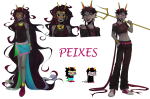 2025 blackoutbruh body_modification dancestors dream_ghost feferi_peixes fullres gold_pointy_jam grubscars headshot meenah_peixes no_glasses peixeses sprite_mode starter_outfit text