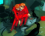  blood crows dave_strider ehwhy multiple_personas red_plush_puppet_tux 
