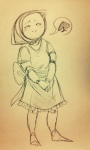  2014 blush fullres ms_paint pencil sepia sketch solo spade starter_outfit tyska word_balloon 