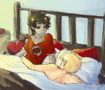  bed clothingswap dave_strider karkat_vantas red_knight_district red_record_tee ryu-gemini shipping starter_outfit 