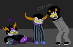  2011 blood decapitation eridan&#039;s_guts eridan_ampora foolsinvasion fullres gore karkat_vantas pantskat starter_outfit tavros_nitram text 