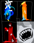  2025 beta_kids blood breath_aspect crying dave_strider godtier heir jade_harley john_egbert knight light_aspect multiple_personas rose_lalonde seer space_aspect stars the_adventures_of_john&#039;s_arm time_aspect timeclones valentinemesis witch 