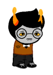 2025 daisy-spritemode-blog fullres homestuck:_beyond_canon jaggy_lines solo sprite_mode starter_outfit tavros_crocker transparent trollified