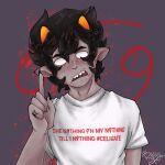  2025 casual dancestors dream_ghost facial_hair fullres headshot kankri_vantas rakkunji solo text zodiac_symbol 