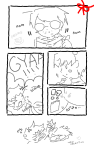 ! 2025 ? comic dave_strider food fork fullres godtier grayscale karkat_vantas knight language:japanese monochrome ohmynyah red_knight_district shipping sketch text time_aspect word_balloon