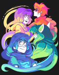  2017 back_angle beta_kids breath_aspect dave_strider dogtier freckles fullres_export_attempted godtier heir ikimaru jade_harley john_egbert knight light_aspect profile rose_lalonde seer space_aspect time_aspect witch 