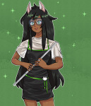 2024 casual_3am_dress dogtier flute fullres grim-kitkat homestuck:_beyond_canon jade_harley meat_timeline solo