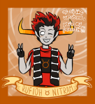  2015 banner blush dancestors dream_ghost fullres robictheescapist rufioh_nitram solo starter_outfit text valentinestuck wonk zodiac_symbol 