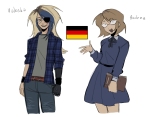  2026 aranea_serket artificial_limb blackoutbruh book casual dancestors eyepatch fashion flag fullres humanized scars serkets starter_outfit text vriska_serket 