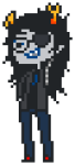2012 artificial_limb eyepatch feastings fullres pixel solo starter_outfit transparent vriska_serket walksprite