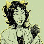  batwoman limited_palette nepeta_leijon no_hat solo thumbs_up 
