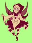  feferi_peixes godtier life_aspect limited_palette pixel sillysayings solo witch 
