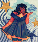  2026 aspect_symbol blush body_modification breath_aspect chubstuck clouds fashion formal fullres john_egbert june_egbert ouroboroed solo stars 