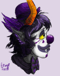2015 cosplay crossover fullres gamzee_makara hat headshot jaggy_lines namppa profile solo whistles whistles_the_clown