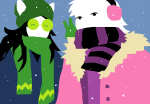 2024 daily dogtier fullres hamsterdads jade_harley jaggy_lines rose_lalonde roxy&#039;s_striped_scarf winter