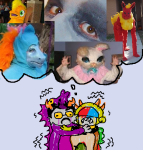  2014 crying dancestors eridan_ampora flarping food fullres hug image_manipulation jaggy_lines kigurumi mituna_captor sailorbeefcake scribble_mode thought_balloon 