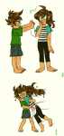  2013 alifa back_angle barefoot blush casual comic diabetes fashion fullres heart hug jade_harley john_egbert profile siblings:johnjade text 