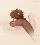  2014 fullres headphones ikimaru karkat_vantas profile sitting solo starter_outfit 