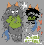  2025 blush boiledcaprisun chubstuck dancestors dream_ghost fullres heart lusus meulin_leijon pounce_de_leon stars starter_outfit text word_balloon 