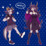  2022 body_modification cridea_jeevik fiamet fullres hiveswap phone reef selfie starter_outfit text word_balloon 