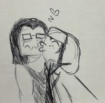 2026 blush cat_hat equius_zahhak freckles fullres grayscale heart humanized kiss meowrails monochrome nepeta_leijon profile redrom scoundrellyfeline shipping sketch starter_outfit