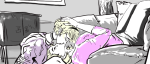  couch incest kiss lalondecest redrom rose_lalonde roxy_lalonde shipping themorbidoptimist wizardship 