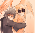  cawoof davesprite dogtier godtier hug ikimaru jade_harley redrom shipping sprite witch 
