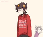  2014 casual cronus_ampora dancestors dream_ghost fashion fullres holidaystuck ikimaru kankri_vantas scars smoking text 