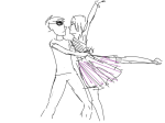  dancing dave_strider dersecest fashion formal fullres grayscale highlight_color incest monochrome profile redrom rose_lalonde shipping sketch wricky 