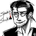  canesandsceptres headshot highlight_color humanized jack_noir no_hat solo spade spades_slick 