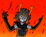  2014 aranea_serket dancestors fullres lunatic-mo-on mindfang_dress no_glasses ring_of_life solo the_finger 