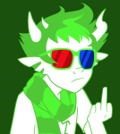  2012 erisolsprite flipsidered fullres headshot solo sprite the_finger 