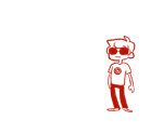  animated dave_strider monochrome plasterprince solo starter_outfit 
