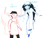  2024 crossdressing fairy_dress fullres melerbytes midair pupa_pan sketch stars tavros_nitram text vriska_serket 