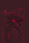  2013 animated feferi_peixes freckles fullres jaggy_lines monochrome no_glasses no_shirt nudity peixygen profile solo 
