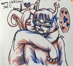  2019 aranea_serket blush casual damara_megido dancestors dream_ghost fullres heart jorogumo redrom reverse_hug shipping text unluckyxse7enart word_balloon 